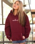 Live in the Moment Hoodie in Cherry