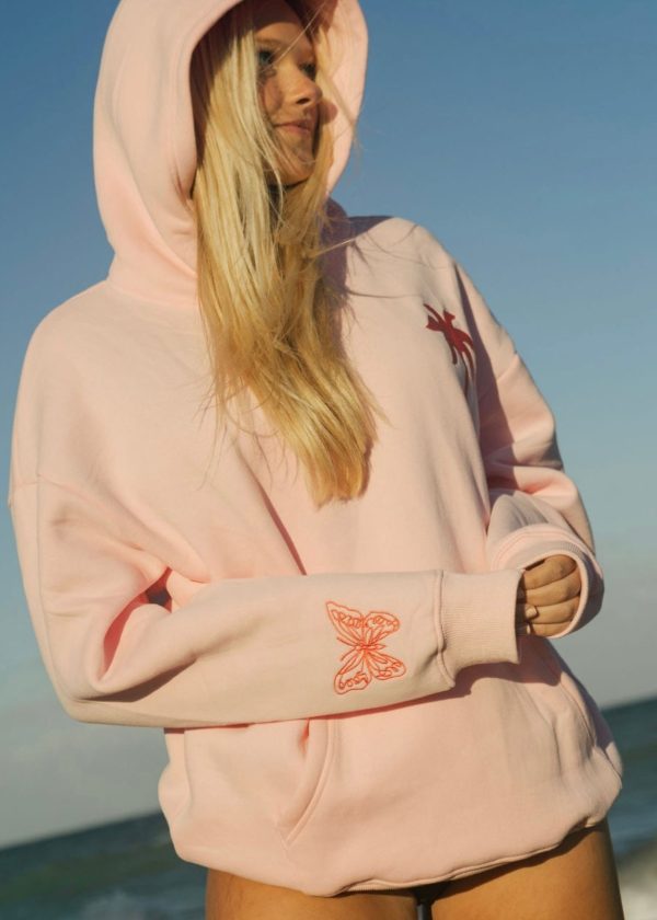 To Live For the Hope of it All Hoodie in Pink