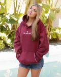 Live in the Moment Hoodie in Cherry