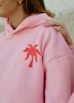 Everything Comes in Waves Hoodie in Pink