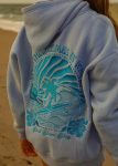 Everything Comes in Waves Hoodie in Blue